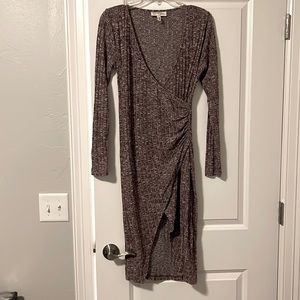 Maroon maternity dress